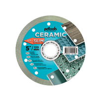 Deimantinis diskas CERAMIC SLIM, sausam/šlapiam pjovimui, Ø125 mm, 22.2 mm