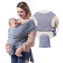 momcozy kudikiu nesiokle - MOMCOZY KŪDIKIŲ VAIKJUOSTĖ-NEŠIOKLĖ, PILKA - 1 nuotrauka