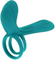 varpos ziedai - Xocoon Couples Vibrator Ring Žalias - 2 nuotrauka