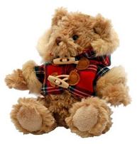 Keel Toys Hamish Bear With Tartan Coat 20 cm