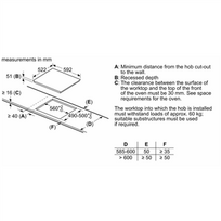 hob induction - Bosch PUE612BB1J - 2 nuotrauka
