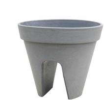 pakabinami vazonai - Pakabinamas gėlių vazonas Domoletti M-LQ30, spw, Ø 30 cm, pilkas - 2 nuotrauka