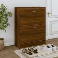 prieskambario baldai - vidaXL Spintelė batams, 63x24x81 cm, ruda - 2 nuotrauka