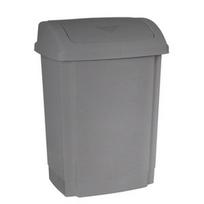 Šiukšliadėžė Plast Team Swing, pilka, 15 l, 39 cm x 28 cm