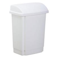 balta siuksliadeze - Šiukšliadėžė Plast Team Swing, balta, 15 l, 39 cm x 28 cm - 1 nuotrauka