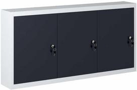 spintele deze - Prie sienos montuojama spintelė įrankiams, pilka/juoda, metalas - 2 nuotrauka