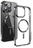 Swissten "Clear Jelly Magstick Metallic Case iPhone 12" Black