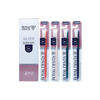 royal denta - ROYAL DENTA SILVER SUPER SOFT, dantų šepetėliai, 4vnt. - 3 nuotrauka