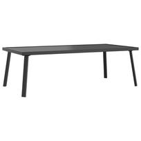 sodos stalas - Lauko baldų komplektas Sodo kavos staliukas, antracito spalvos, 110x55x35cm, plienas - 2 nuotrauka
