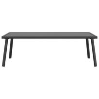 sodos stalas - Lauko baldų komplektas Sodo kavos staliukas, antracito spalvos, 110x55x35cm, plienas - 3 nuotrauka