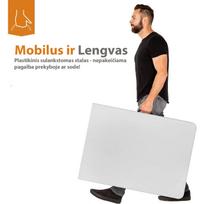 camp turistinis stalas - Turistinis stalas Nils Camp NC1618, baltas/juodas, 180 cm x 74 cm x 73 cm - 5 nuotrauka