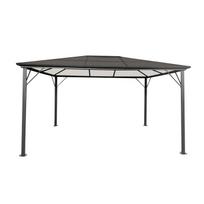 gazebas - Home4you Sunset Gazebo w/ Metal Roof 3x4m Brown/Beige - 3 nuotrauka