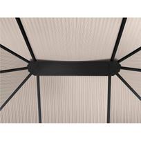 gazebas - Home4you Sunset Gazebo w/ Metal Roof 3x4m Brown/Beige - 9 nuotrauka