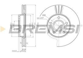 Stabdžių diskas BREMSI CD7222V