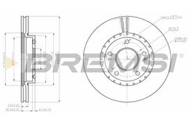 Stabdžių diskas BREMSI CD8187V
