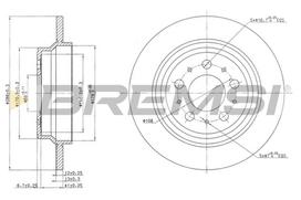 Stabdžių diskas BREMSI CD7079S