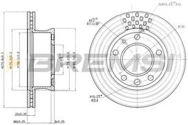 Stabdžių diskas BREMSI CD7013V