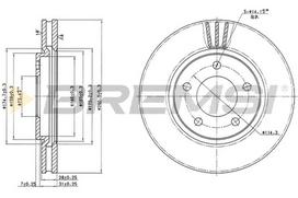 Stabdžių diskas BREMSI CD7214V