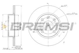 Stabdžių diskas BREMSI CD7283S