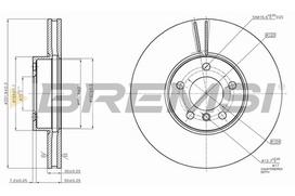 Stabdžių diskas BREMSI CD7714V