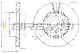 Stabdžių diskas BREMSI CD7242V