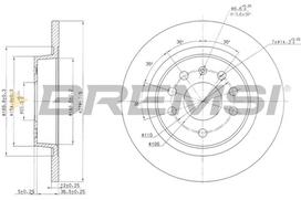 Stabdžių diskas BREMSI CD7288S