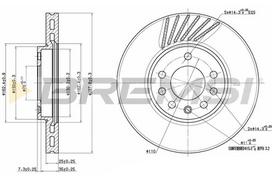 Stabdžių diskas BREMSI CD7082V