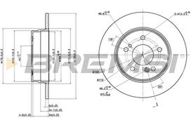 Stabdžių diskas BREMSI CD6819S