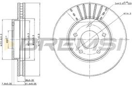 Stabdžių diskas BREMSI CD7249V