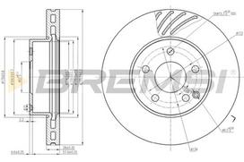 Stabdžių diskas BREMSI CD7690V