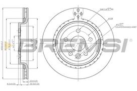 Stabdžių diskas BREMSI CD7681V