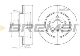 Stabdžių diskas BREMSI CD7226S