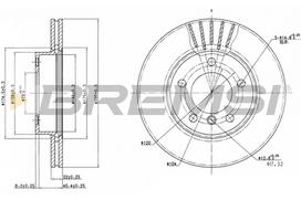 Stabdžių diskas BREMSI CD6258V