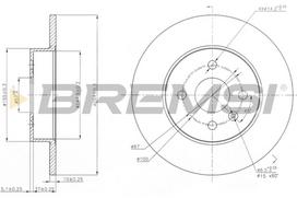 Stabdžių diskas BREMSI CD7313S