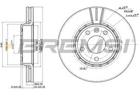 Stabdžių diskas BREMSI CD7204V