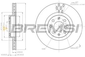 Stabdžių diskas BREMSI CD7804S