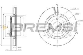 Stabdžių diskas BREMSI CD8466V