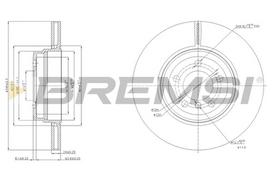 Stabdžių diskas BREMSI CD7936V
