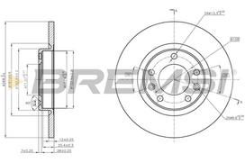 Stabdžių diskas BREMSI CD8569S
