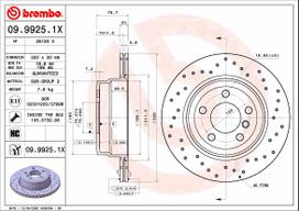 Stabdžių diskas BREMBO 09.9925.1X