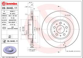 Stabdžių diskas BREMBO 09.N446.11
