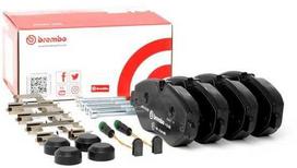 Brembo Stabdžių trinkelių rinkinys MERCEDES-BENZ EQV VW A0054202120 2E0698151H