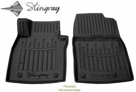 Stingray Guminiai 3D kilimėliai RENAULT Trafic III nuo 2014m. , 2 pc. (3vietų) / juoda / 5018342 / paaukštintais kraštais