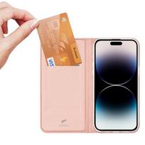 iphone 15 pin - Dux Ducis Skin Pro Apple iPhone 15 rožinio aukso - 2 nuotrauka