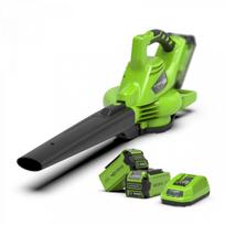 greenworks akumuliatoriu - Greenworks GD40BVK25X; 2x2,5 Ah akum. - 2 nuotrauka