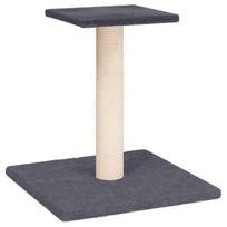 Draskymo stovas katėms su platforma vidaXL, tamsiai pilkas, 38cm