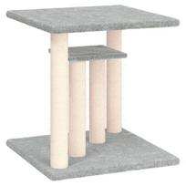 Draskymo stovai katėms su platformomis vidaXL, šviesiai pilki, 50cm