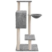 Draskyklė katėms su stovais vidaXL, šviesiai pilka, 108,5cm