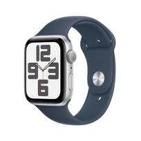 Apple Watch SE GPS 44mm Silver Alumin. Case/Storm Blue Sport Band - M/L (2023)