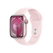 APPLE Watch 9 GPS+CELL 41mm Pink Aluminium Case with Light Pink Sport Band - S/M